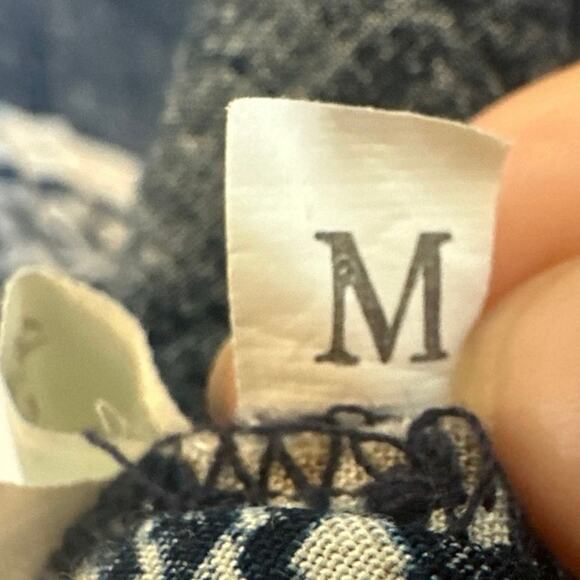 Hipster Row Navy Blue with Beige Boho Paisley Open Front Kimono - Picture 5 of 8